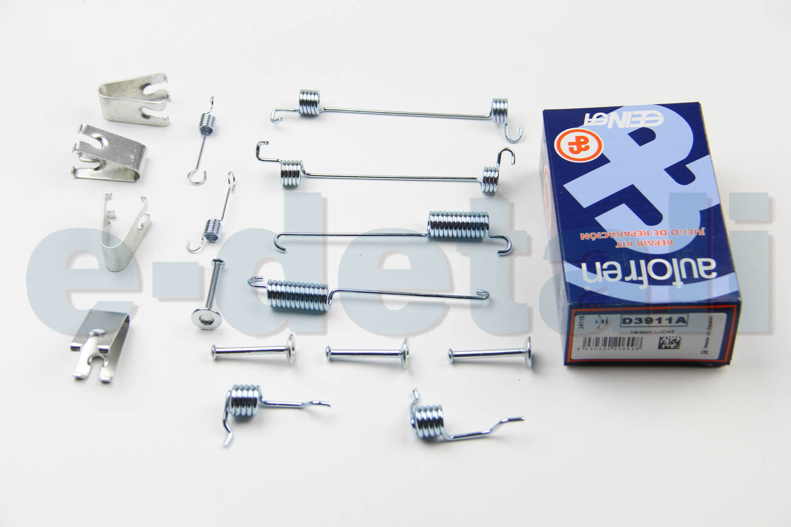 D3911A AUTOFREN SEINSA Комплект пружинок барабанных тормозов зад FIESTA/ESCORT 90-02 180х25