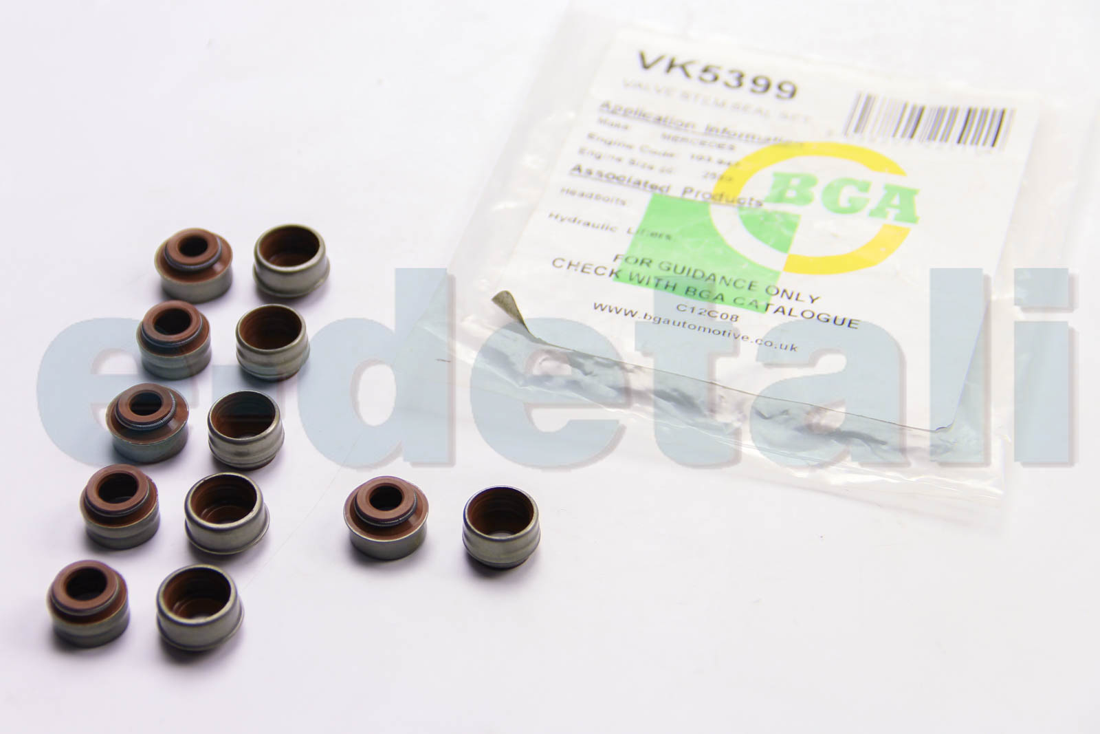 VK5399 BGA Сальники клапанов MB W201/W124 2.6/3.0 i/3.0 D 85- (к-кт)