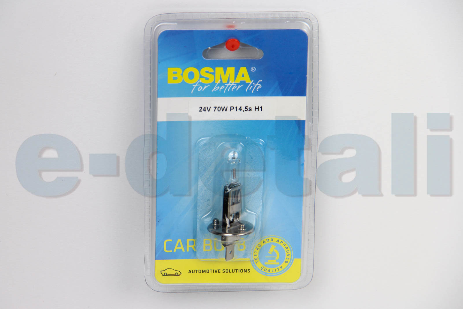 0324B BOSMA Автолампа H1 24V 70W P14,5S BLISTER