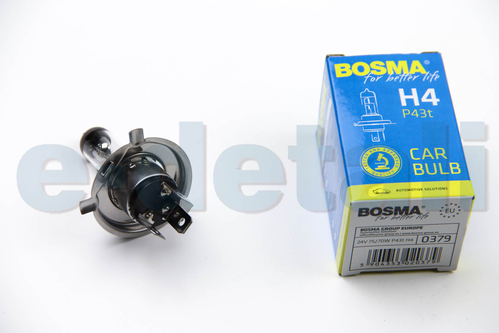 0379 BOSMA Автолампа H4 24V 75/70W P43T