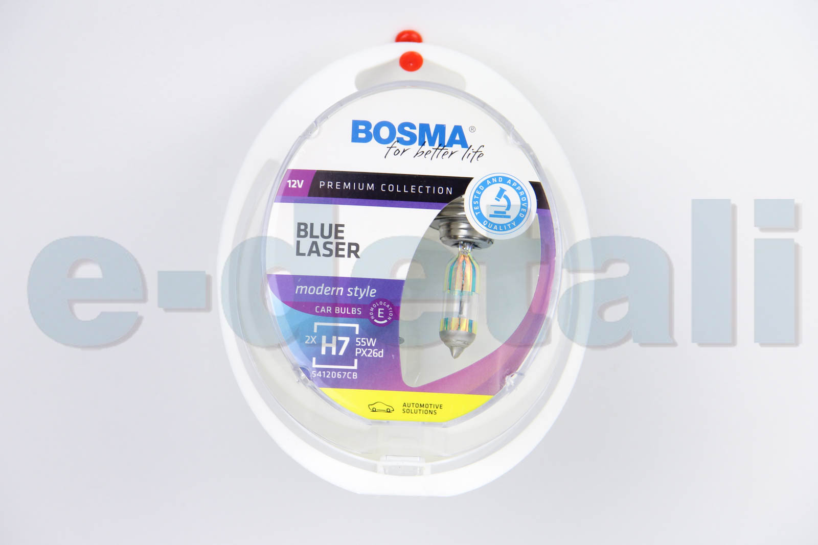 3707 BOSMA Автолампа H7 BLUE LASER 12V 55W PX26D Упаковка 2шт