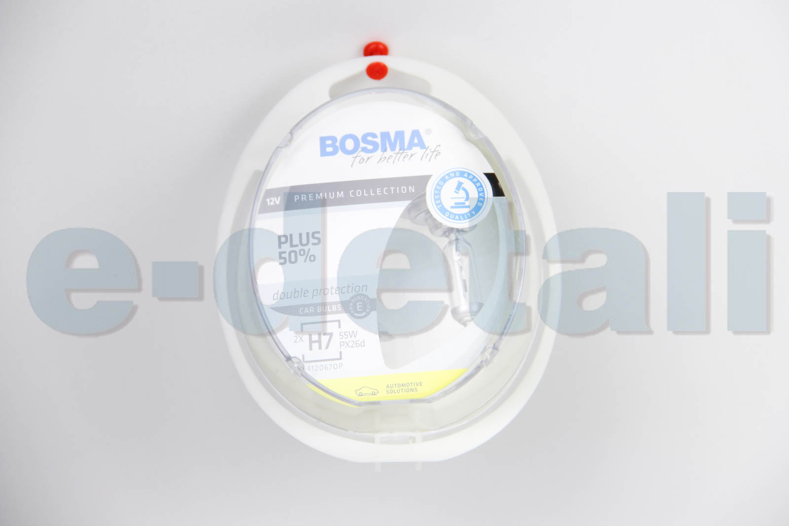 4063 BOSMA Автолампа H7 PLUS 50% 12V 55W PX26D Упаковка 2шт