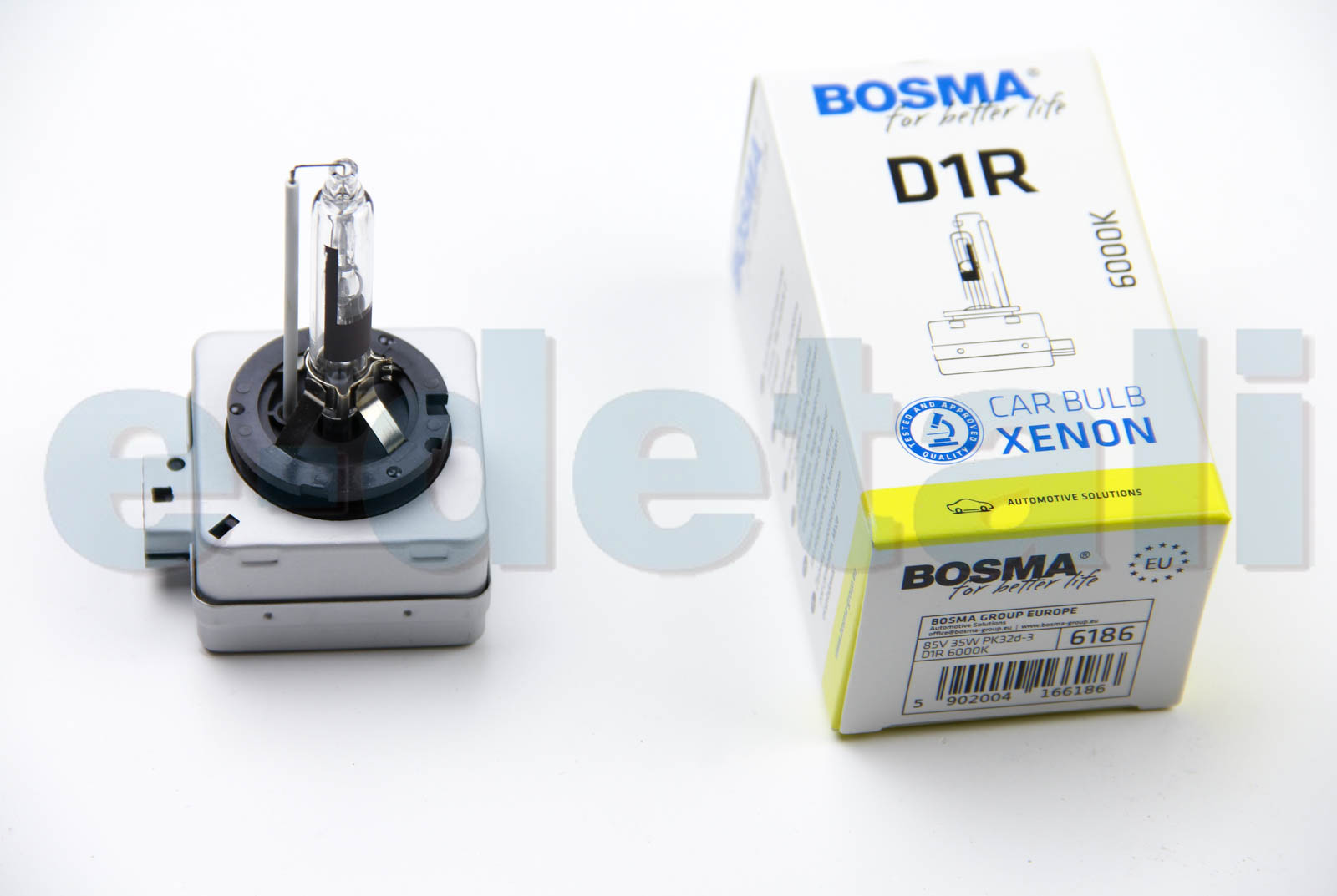 6186 BOSMA Автолампа D1R XENON 85V 35W PK32D-3 6000K