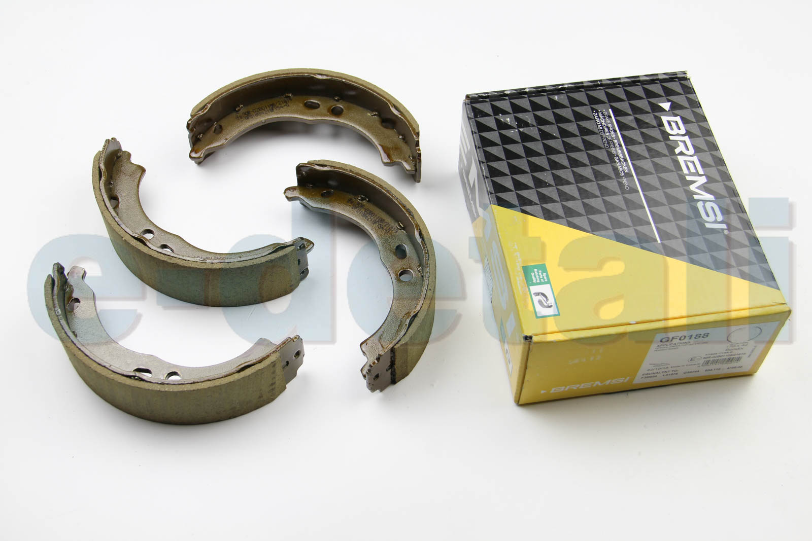 GF0188 BREMSI Колодки ручного тормоза Ducato/Boxer 06- (Bendix)