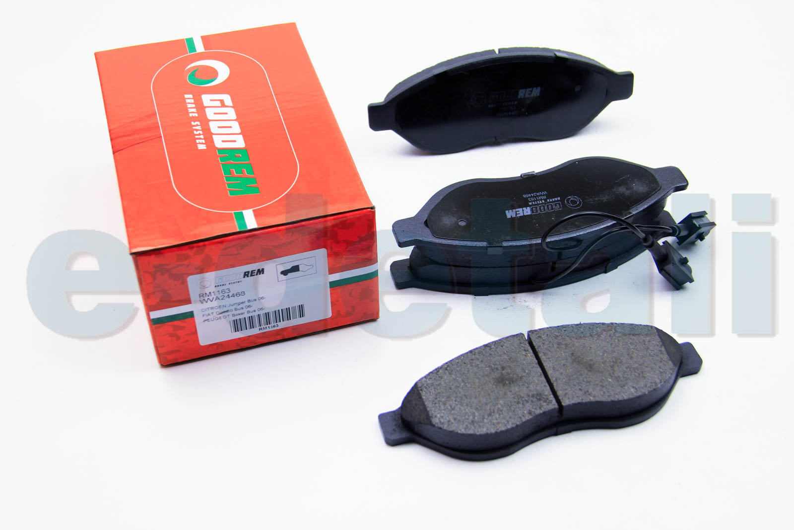 RM1163 GOODREM Тормозные колодки перед. Jumper/Ducato/Boxer 06- (1.1-1.5t)