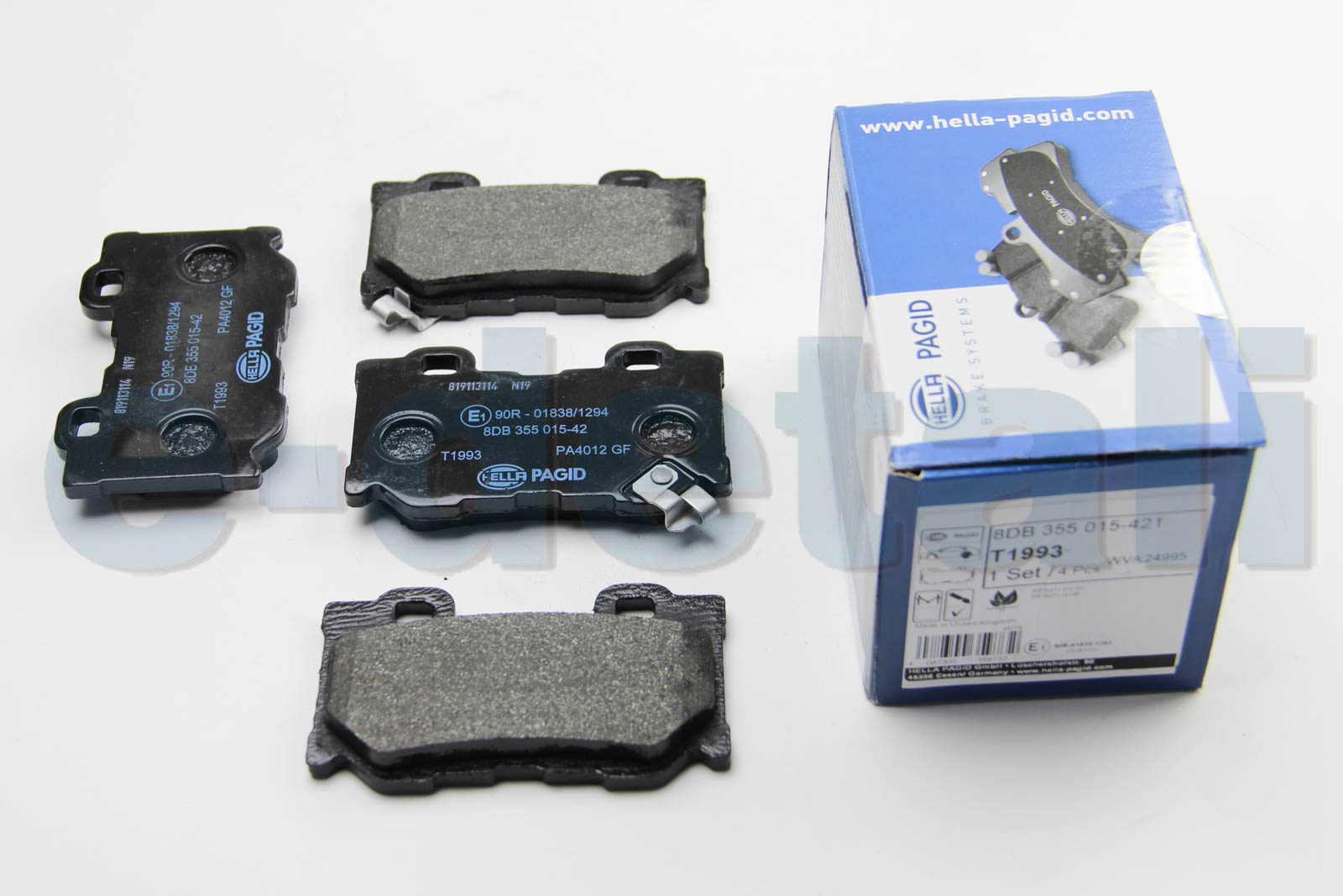 8DB355015421 HELLA PAGID Тормозные колодки зад. FX30/37/50/G37/Q50/Q70/QX70 07- 2.0-5.0
