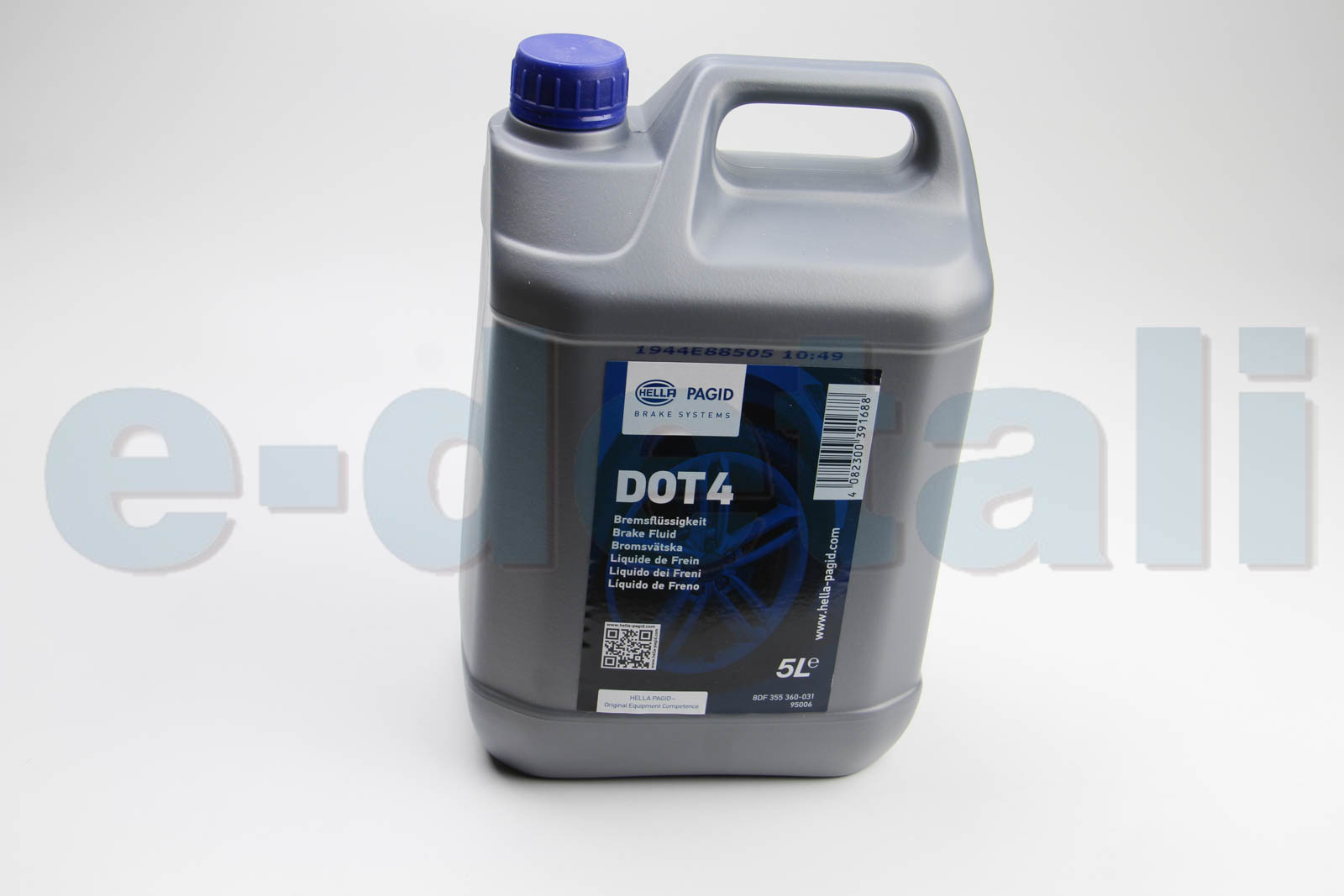 8DF355360031 HELLA PAGID Тормозная жидкость DOT4 (5L.)