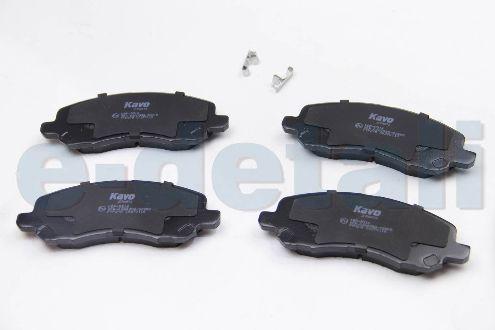 KBP5516 KAVO PARTS Комплект тормозных колодок, дисковый тормоз