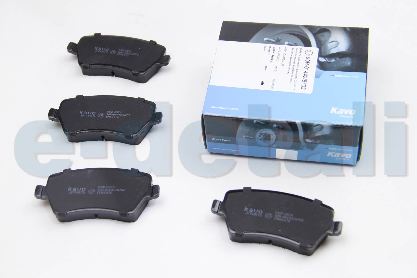 KBP6559 KAVO PARTS Комплект тормозных колодок, дисковый тормоз