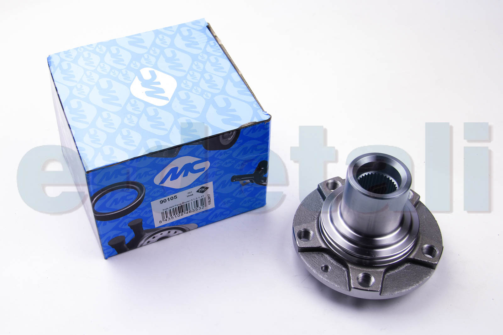 90105 METALCAUCHO Ступица колеса Ducato/Jumper/Boxer 06- (передняя/1.2/1.5t)