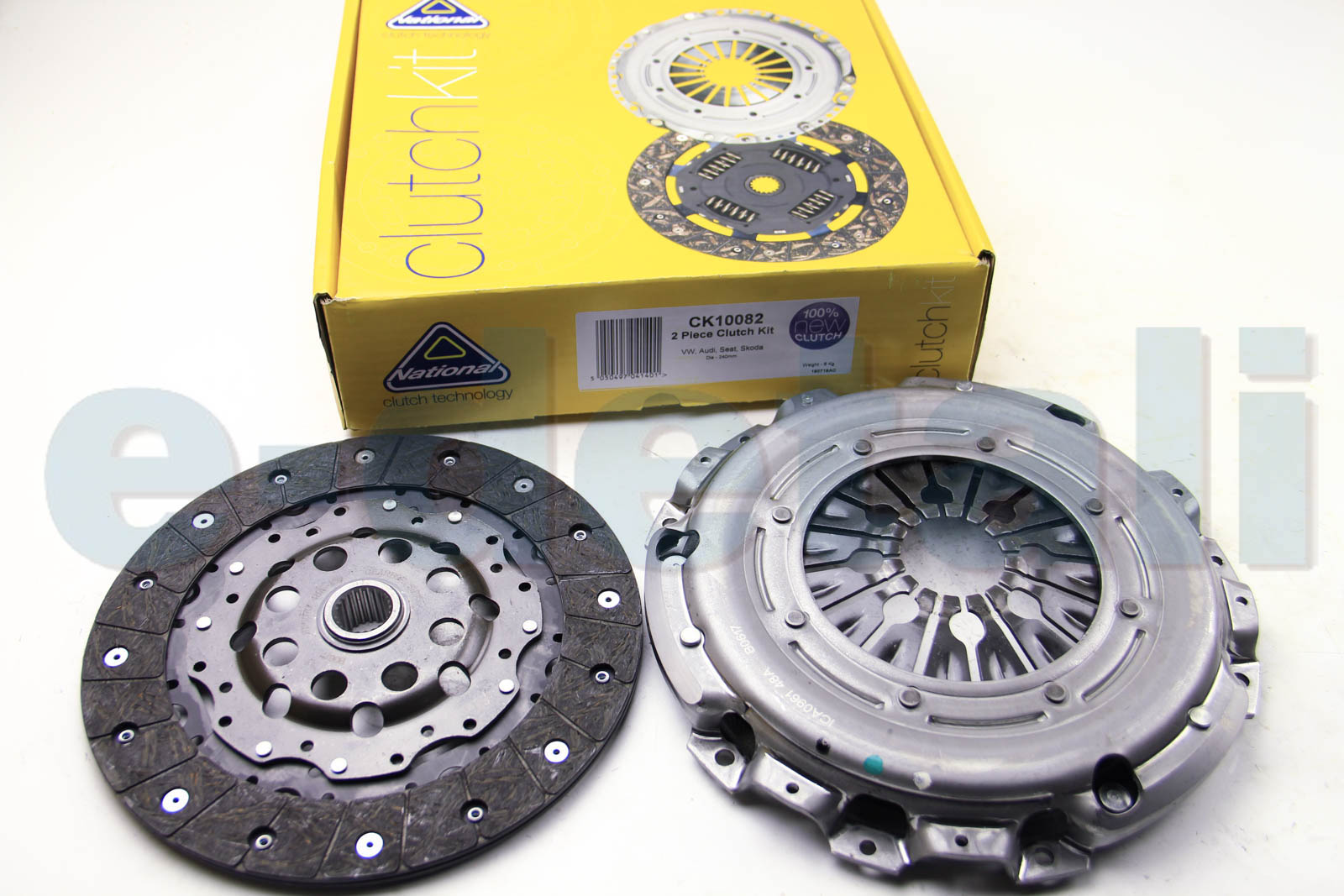 CK10082 NATIONAL Комплект сцепления Caddy III/Golf V 1.9TDI 4WD 04-/Passat/Octavia II 2.0TDI (240mm)(к маховику SACHS