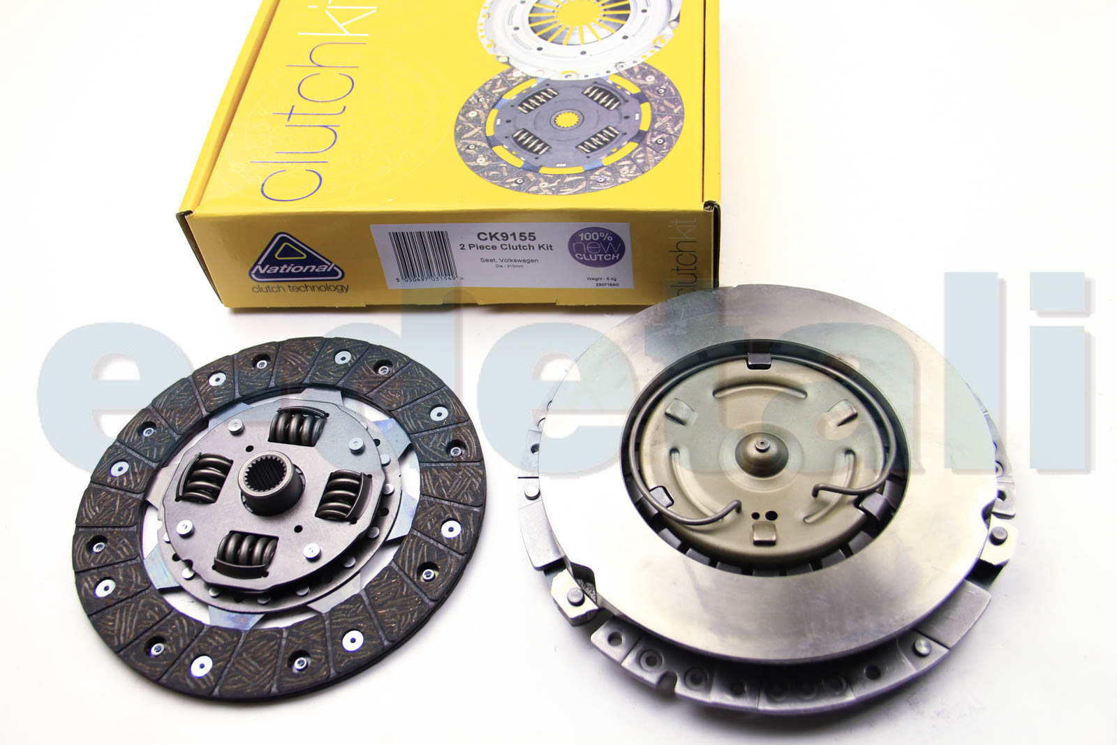 CK9155 NATIONAL Комплект сцепления Caddy I/Golf III/Jetta 1.6D/1.8/1.9TD -93 (210mm)