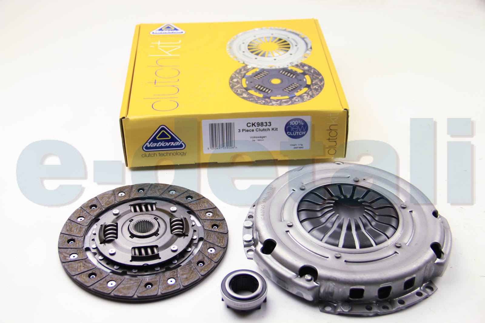 CK9833 NATIONAL Комплект сцепления Polo/Fabia I/Roomster 1.2 i 01- (190mm)