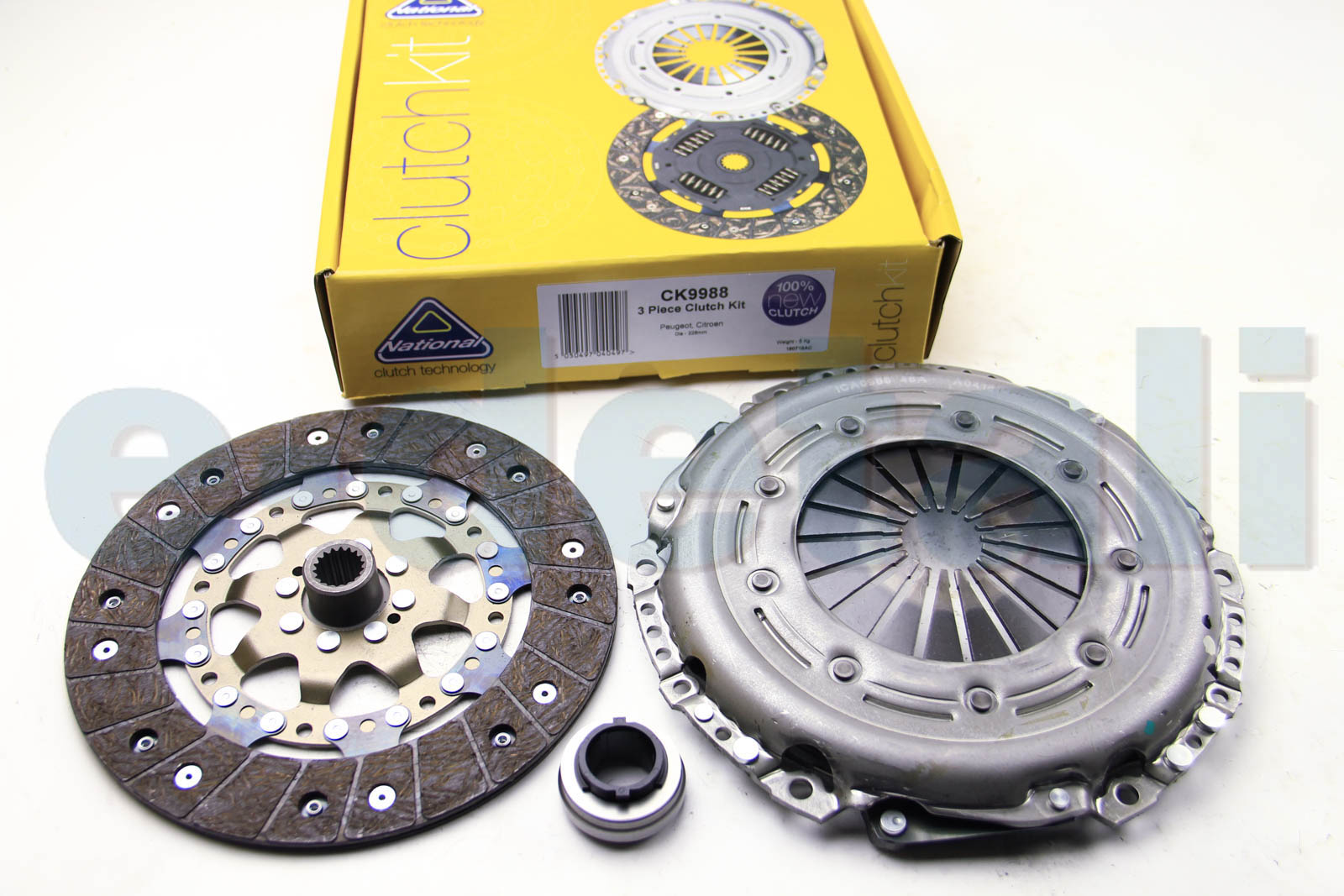 CK9988 NATIONAL Комплект сцепления Berlingo/Partner 1.6HDi (тип Sachs 66/80kw)(228mm)