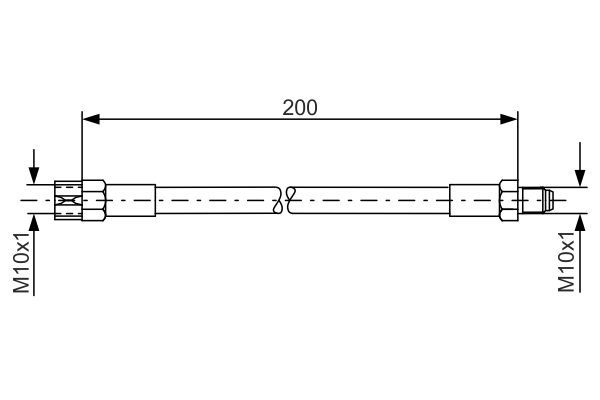 1987476002 BOSCH Тормозной шланг