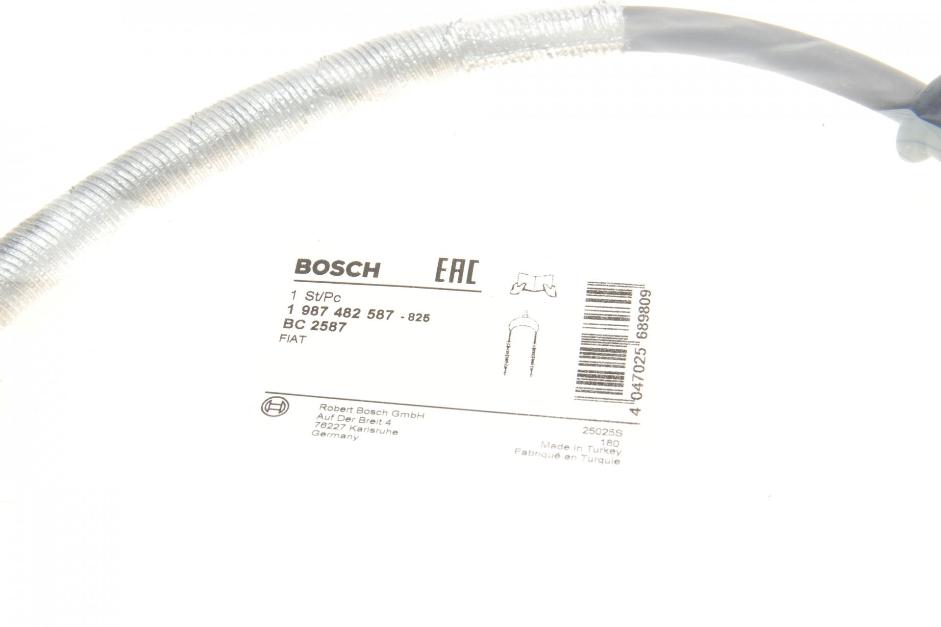 1987482587 BOSCH Трос ручника (задний) (R) Fiat Doblo 05- (1784)