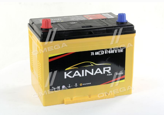 0703411110 KAINAR Акумулятор 75Ah-12v KAINAR Asia (258x173x220),L,EN640 Азія