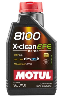 109470 MOTUL Масло моторное 8100 X-CLEAN EFE SAE 5W30 1L